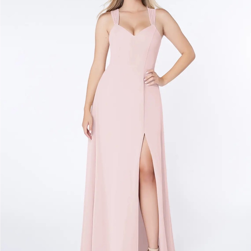 Azazie Jane Bridesmaid Dress Blushing Pink